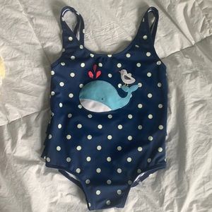 Boden whale applique one-piece swimsuit